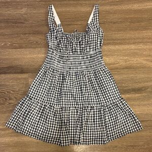Abercrombie & Fitch navy and White Gingham Mini Dress